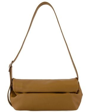 Jil Sander Rollup Small Square Belt Bag in Black | Lyst