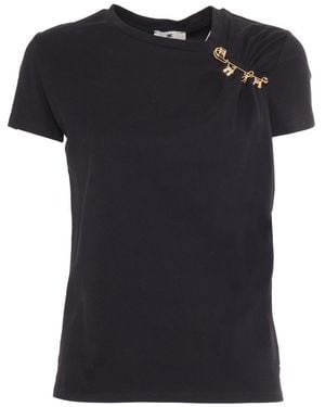 Elisabetta Franchi T-shirt M/c - Black