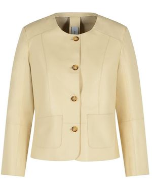 Bully Ivory Leather Jacket - Natural