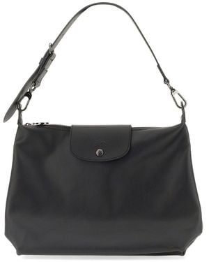 Longchamp Borsa A Spalla "Le Pliage Xtra" Medium - Black
