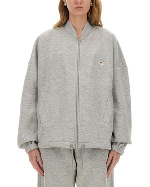 Fiorucci Zippered Sweatshirt "Angel" - Grey