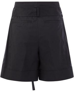 Peserico Pleated Shorts in Natural | Lyst