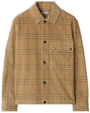Burberry Check Corduroy Overshirt - Brown