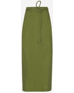 ANDRES OTALORA Mar De Ti Maxi Skirt - Green