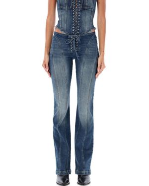 MISBHV Lara Laced Jeans - Blue