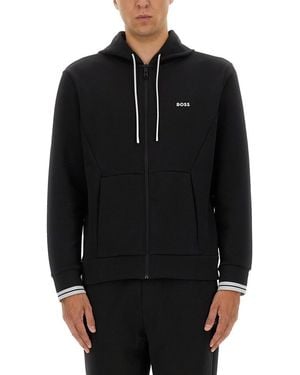 BOSS Zipper Hoodie - Black