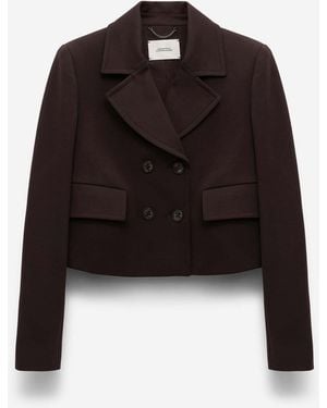 Dorothee Schumacher Cropped Crossed Blazer - Black