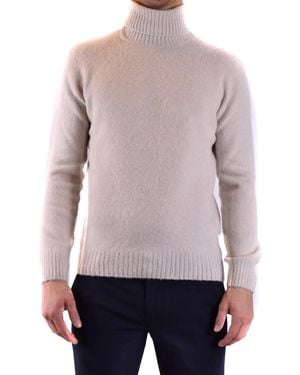 Tagliatore High-Neck Ribbed Knit Sweater With Tailored Fit - Pink