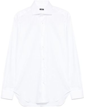 Barba Napoli Cotton Shirt - White