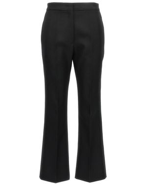 Jil Sander Pleated Wool Pants - Black