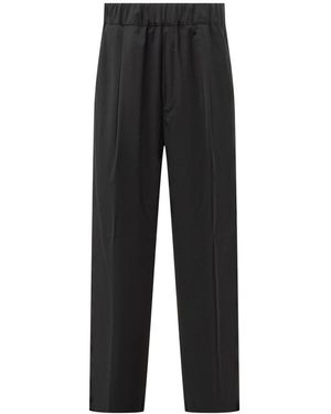 Laneus Pants With Elasticized Waistband - Black