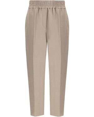 Brunello Cucinelli Trousers - Natural