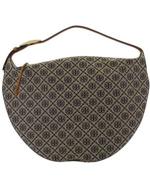 Tory Burch T-Monogram Balloon Shoulder Bag - Black