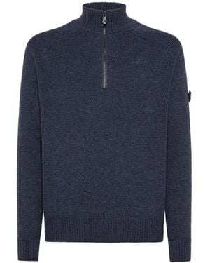 Peuterey Braille Sweater 03 Graphite - Blue