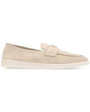 Prada Suede Loafers - White