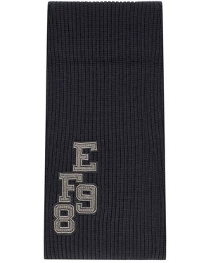 Elisabetta Franchi Ribbed Scarf - Blue