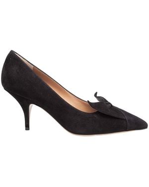 Ferragamo Suede Pump - Black