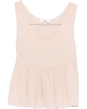 Chloé Silk Top - Pink