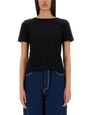 Nina Ricci T-Shirt With Back Neckline - Black
