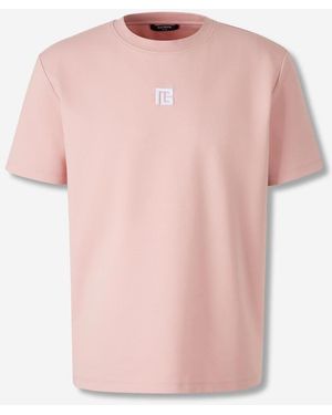 Balmain Round Neck T-shirt - Pink