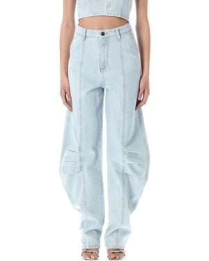 ROTATE BIRGER CHRISTENSEN Cargo Denim Pants - Blue