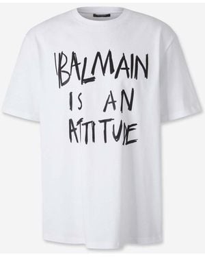 Balmain Round Neck T-shirt - White