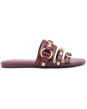 サンダル・ミュール BALENCIAGA Balenciaga Flat shoes Bordeaux Balenciaga Flat sandals for Women | Online Sale up to 40