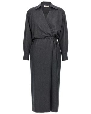 Brunello Cucinelli Wallet Chemisier Dress - Black