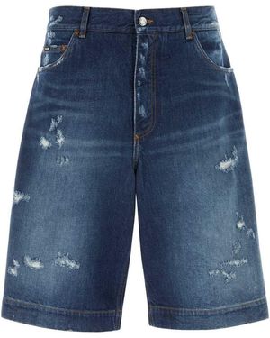 Dolce & Gabbana Denim Bermuda Short - Blue