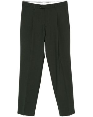 BE ABLE Pants With Green Pleats - Grey
