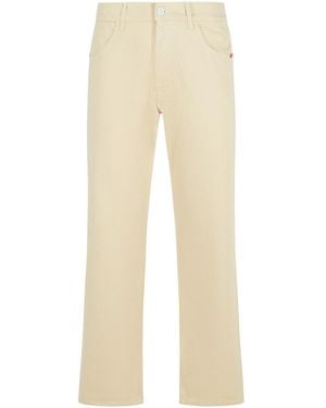 AMISH 'james' Light Beige Cotton Jeans - Natural