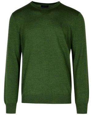 Ralph Lauren Wool Crewneck Knit Jumper - Green