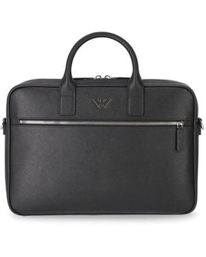 Emporio Armani Business Briefcase - Black