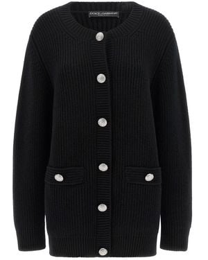 Dolce & Gabbana Jewel Buttons Cardigan - Black