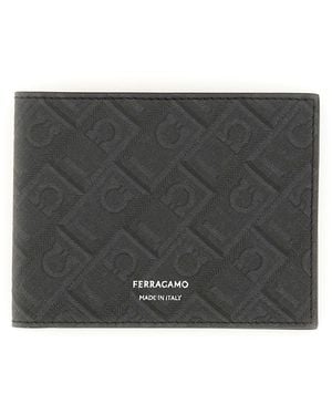 Ferragamo "Monogram" Wallet - Black