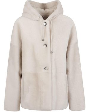 Enes Fur Hooded Jacket - Natural