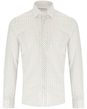 Manuel Ritz Patterned Shirt - White