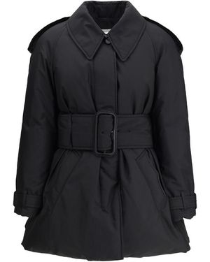 Burberry Berryhill Belted Padded Car Coat - Black