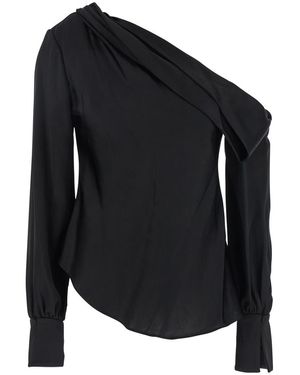 Jonathan Simkhai Alice' One-Shoulder Top - Black