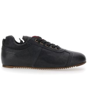 MITAH 'One G' Low Top Sneakers With Logo On The Tongue - Black