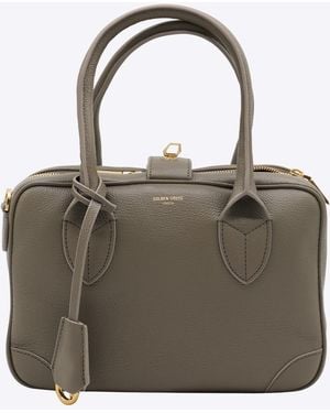 Golden Goose Leather Top Handle Bag - Green
