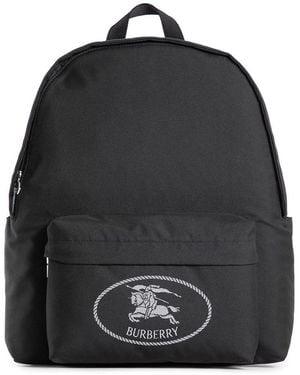 Burberry Ml Orkney Zip Backpack Nyn - Black