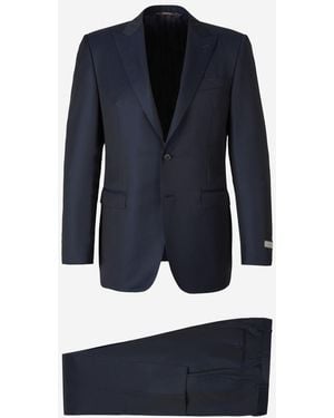Canali 3 Piece Wool Suit - Blue