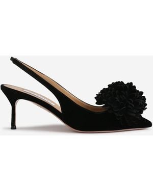 Aquazzura Slingbacks Heel Couturier Sling 65 - Black