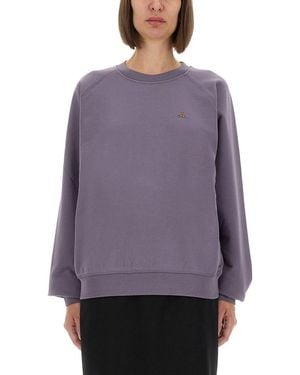 Vivienne Westwood Raglan Sleeve Sweatshirt - Purple