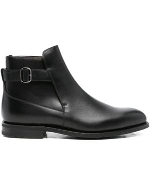 Church's Buckle-fastening Leather Ankle Boots Shoes - Black