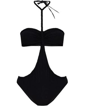 Isabel Marant Farah Cut-Out Bandeau Swimsuit - Black