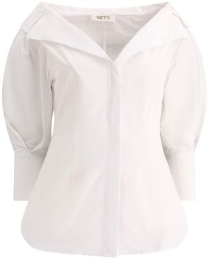 F.it Shirt With Open Collar - White