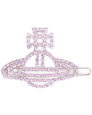 Vivienne Westwood Annalisa Hair Clips - Purple