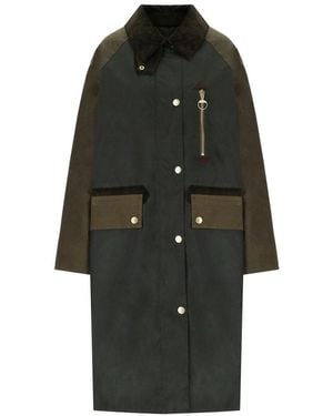 Barbour Evette Wax Long Jacket - Black